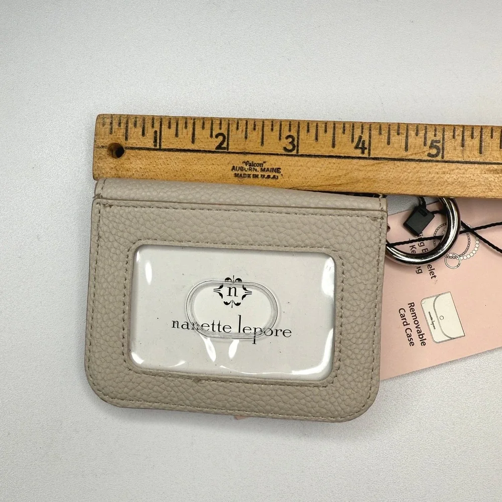 Nanette Lepore Card Case Hands Free Tan Bracelet Not Included Holds ID and Cards - Picture 4 of 6